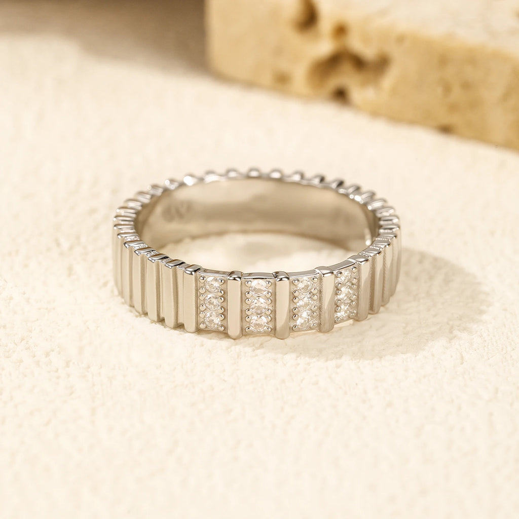 Moissanite Eternity  Ring