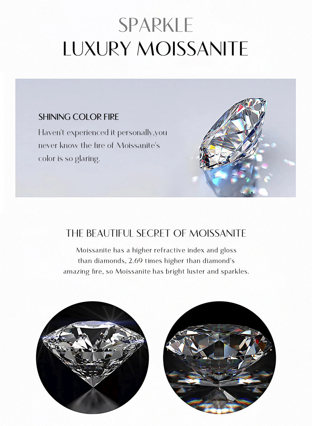 Moissanite Eternity Ring