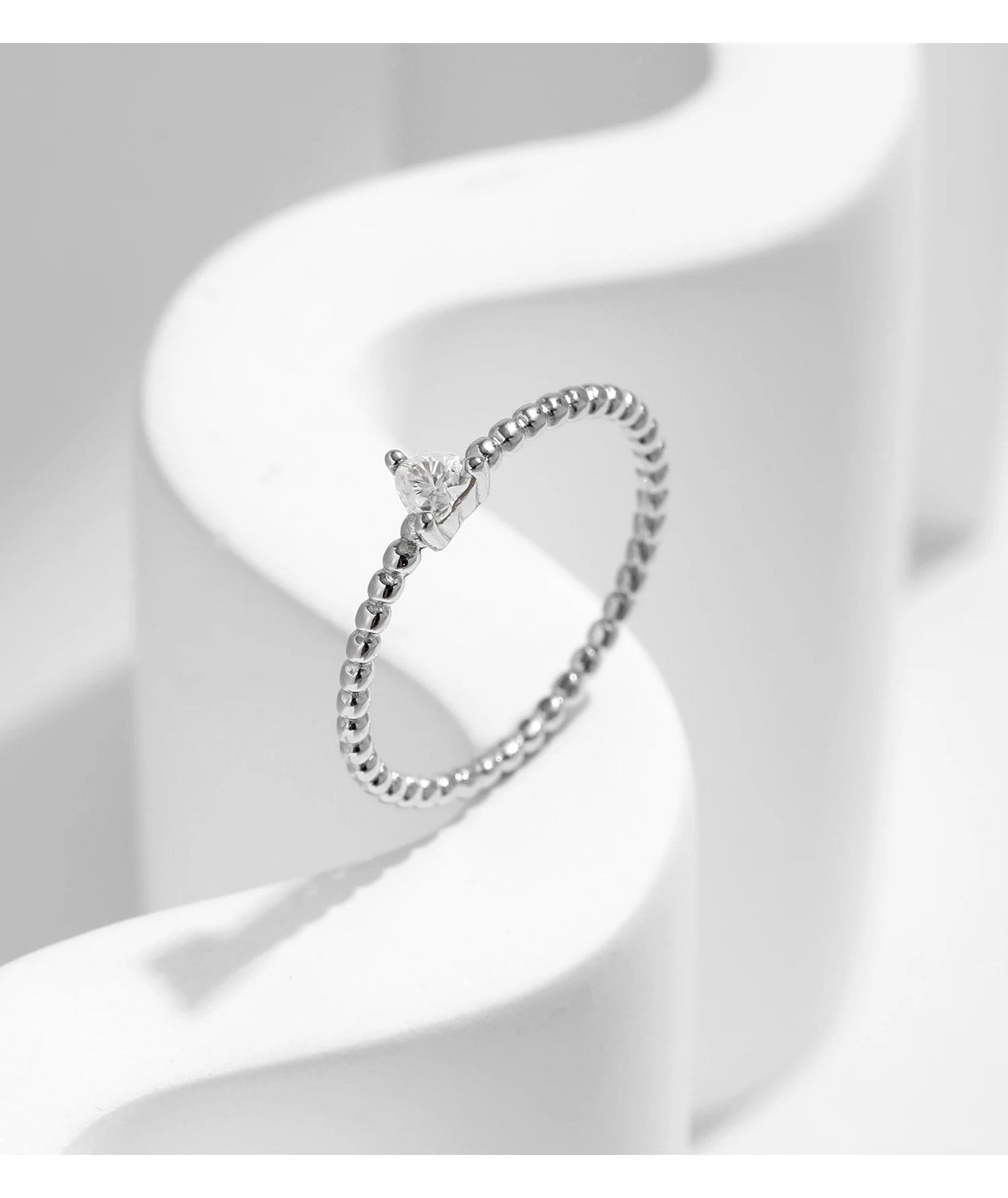 Geometric Shaped Moissanite Ring