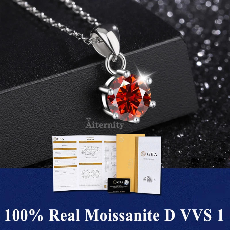 GRA Moissanite Pendant