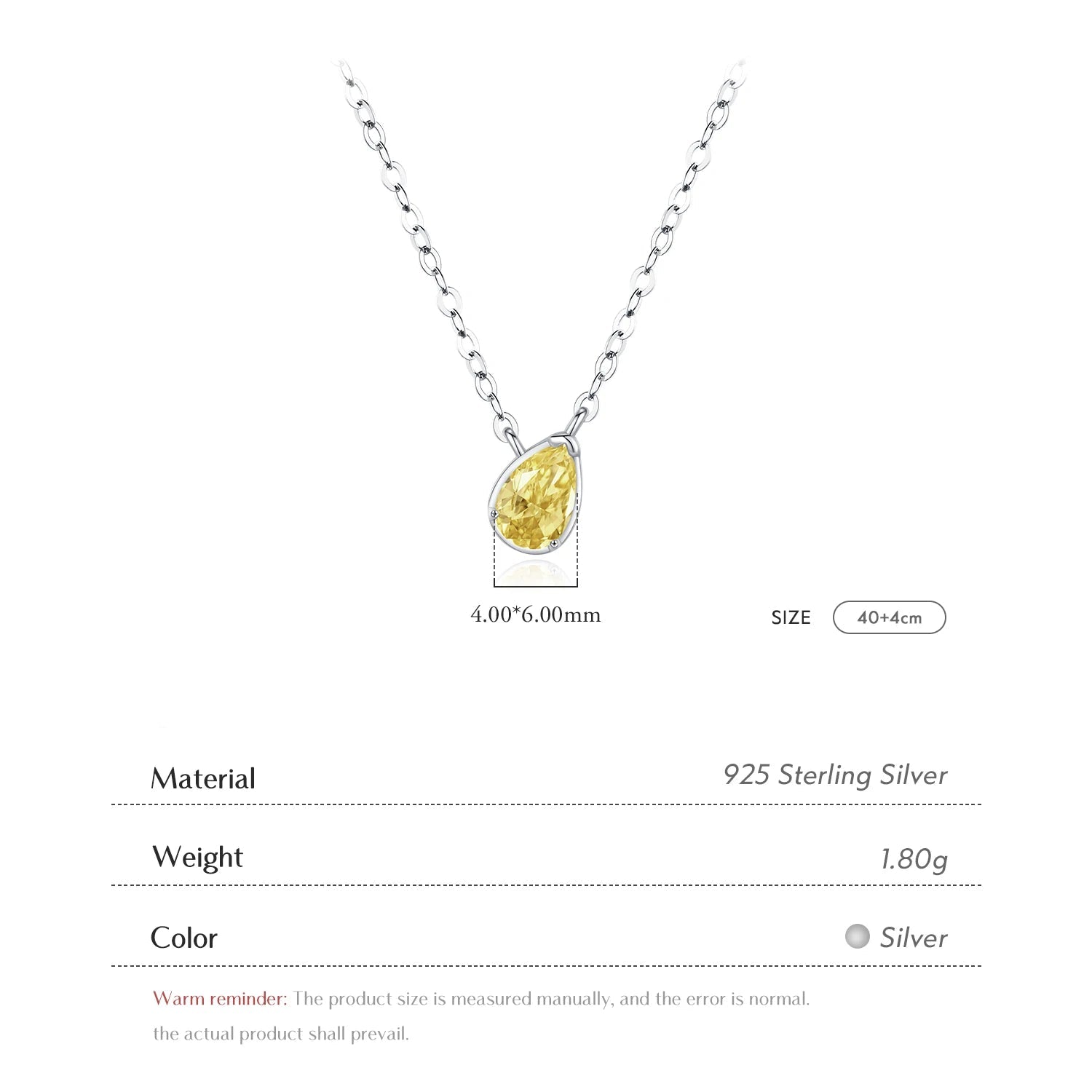 Collier Goutte d'Eau - Plaqué Or 