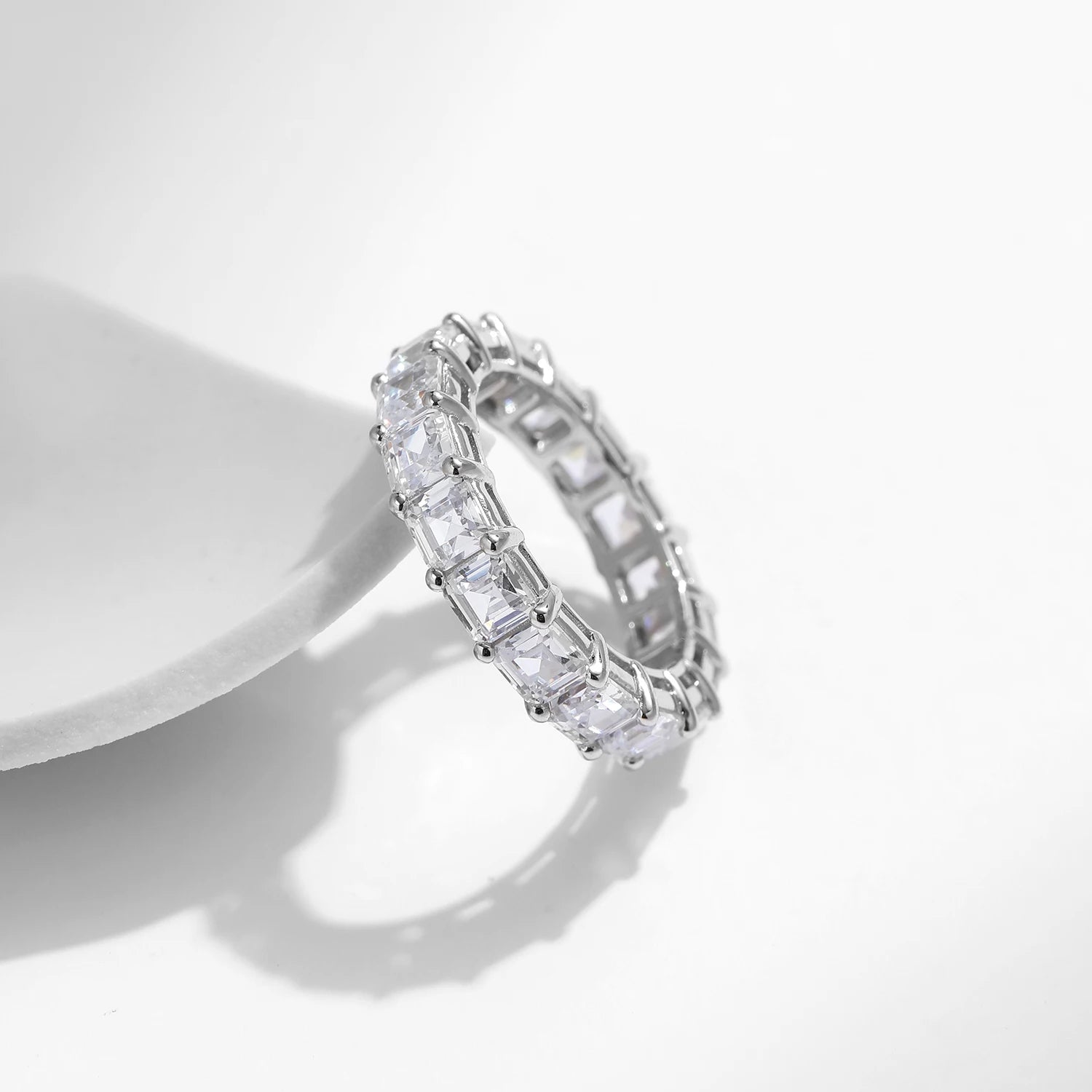 Emeralda Cut High Grade Zirconia Ring