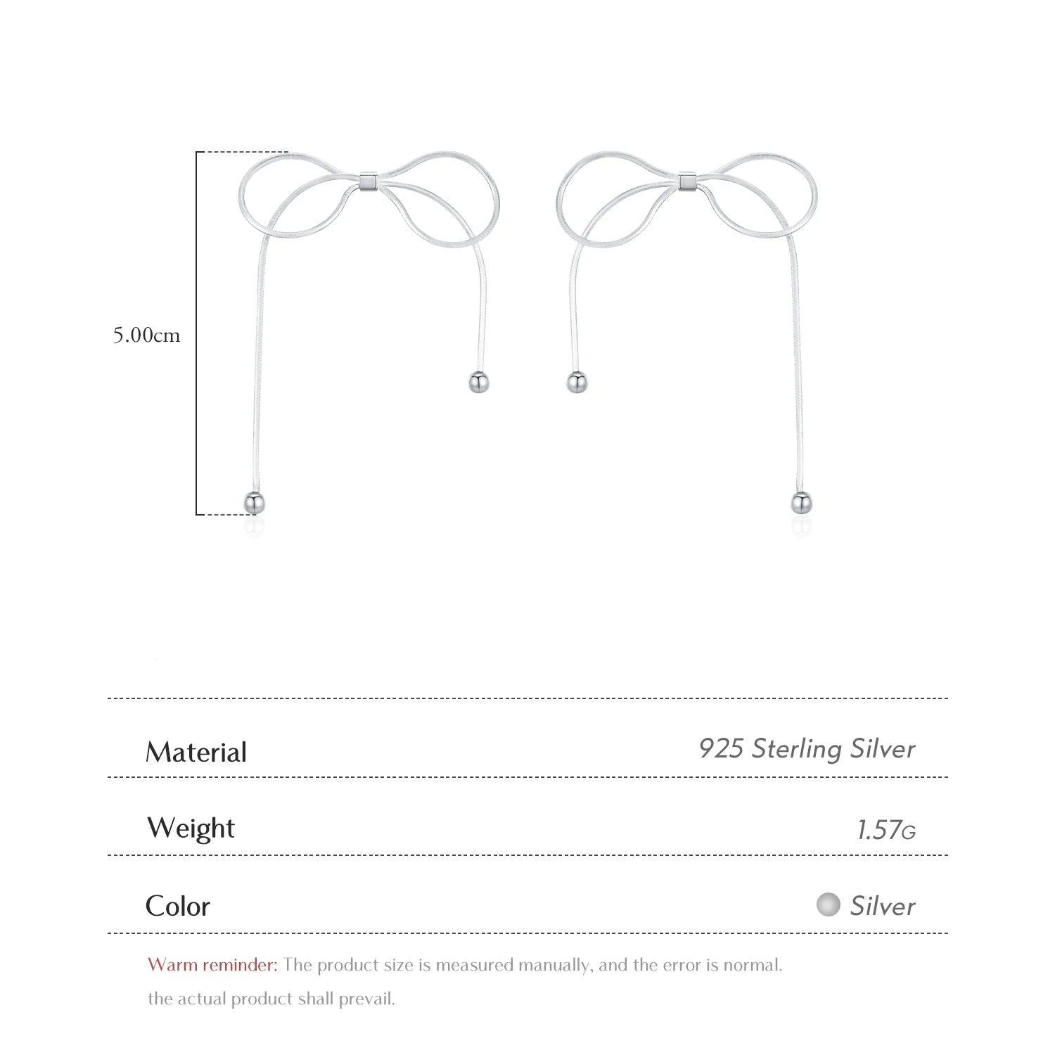 Bowknot Stud Earrings - Valentine's Day