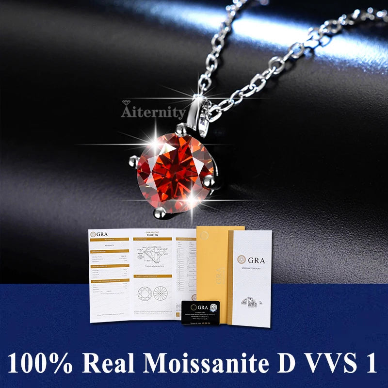 GRA Moissanite Pendant