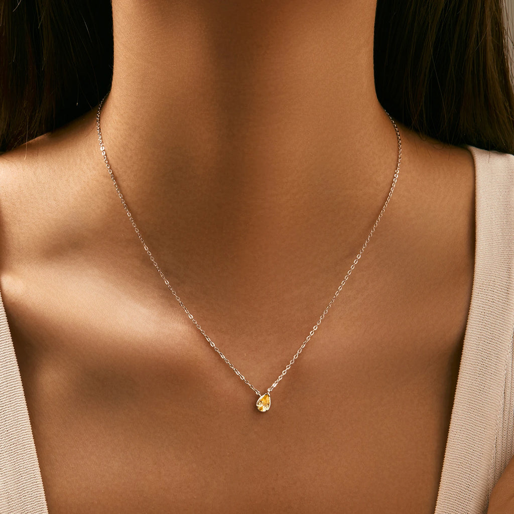 Collier Goutte d'Eau - Plaqué Or 