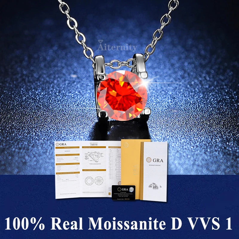 Pendentif GRA en moissanite