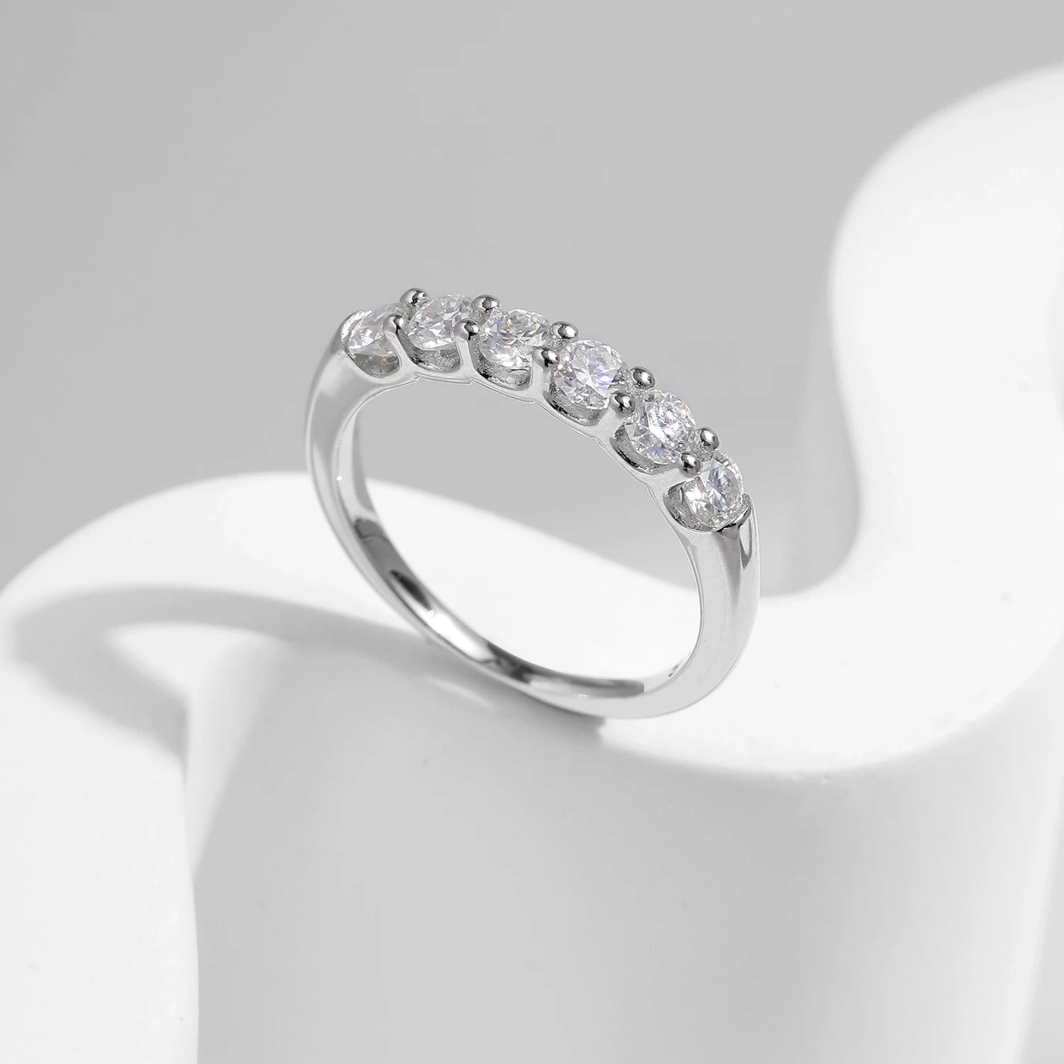 EX Round Moissanite Ring