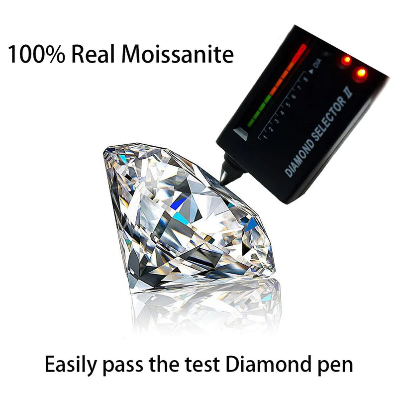 8CT Moissanite Diamond Pendant