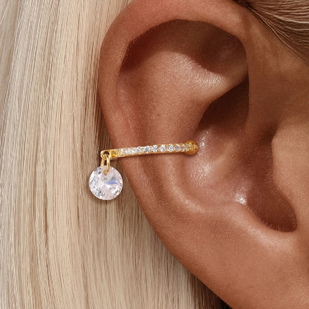 Versatile Water Drop Hoop Earring