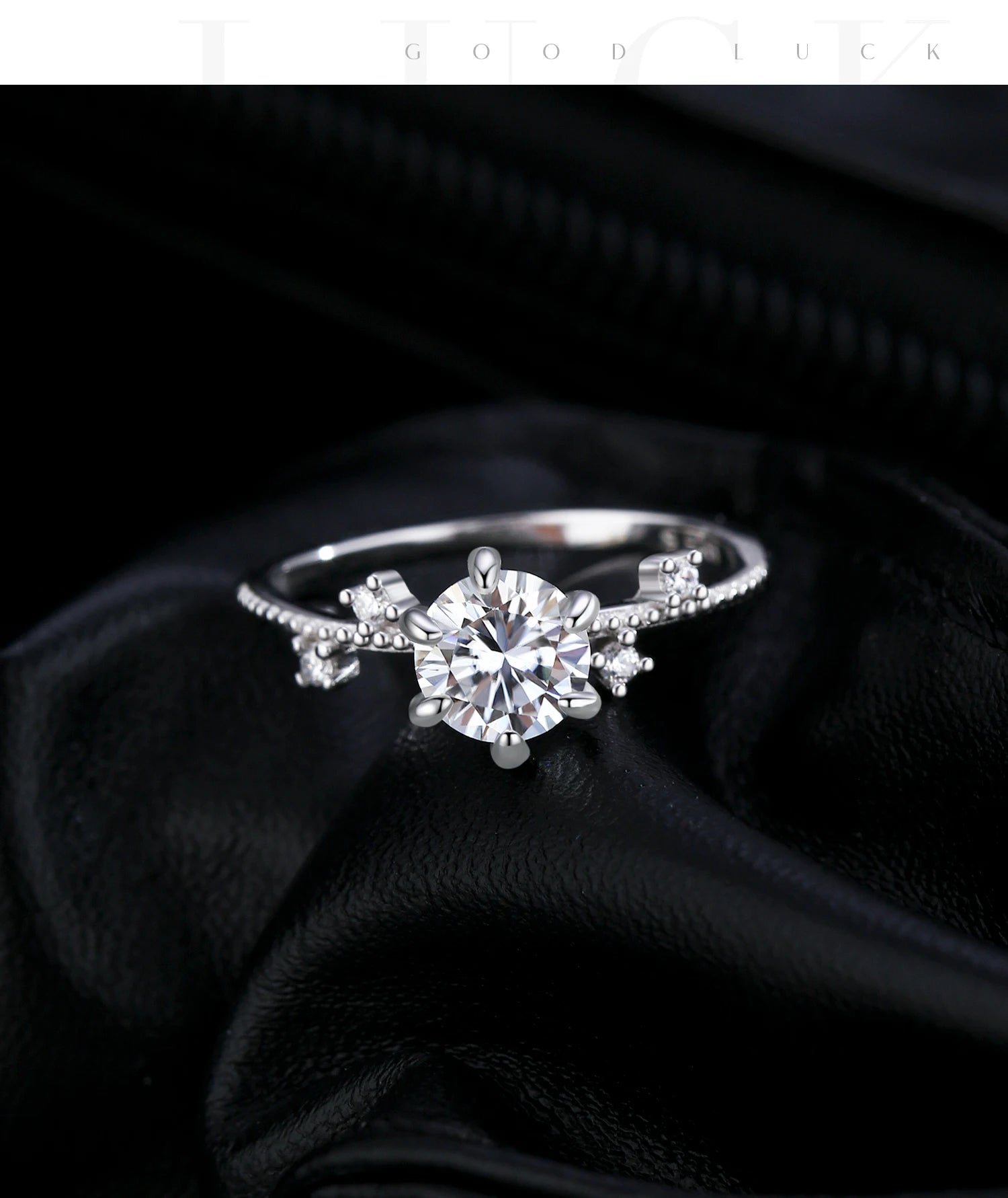 Flora Moissanite Ring