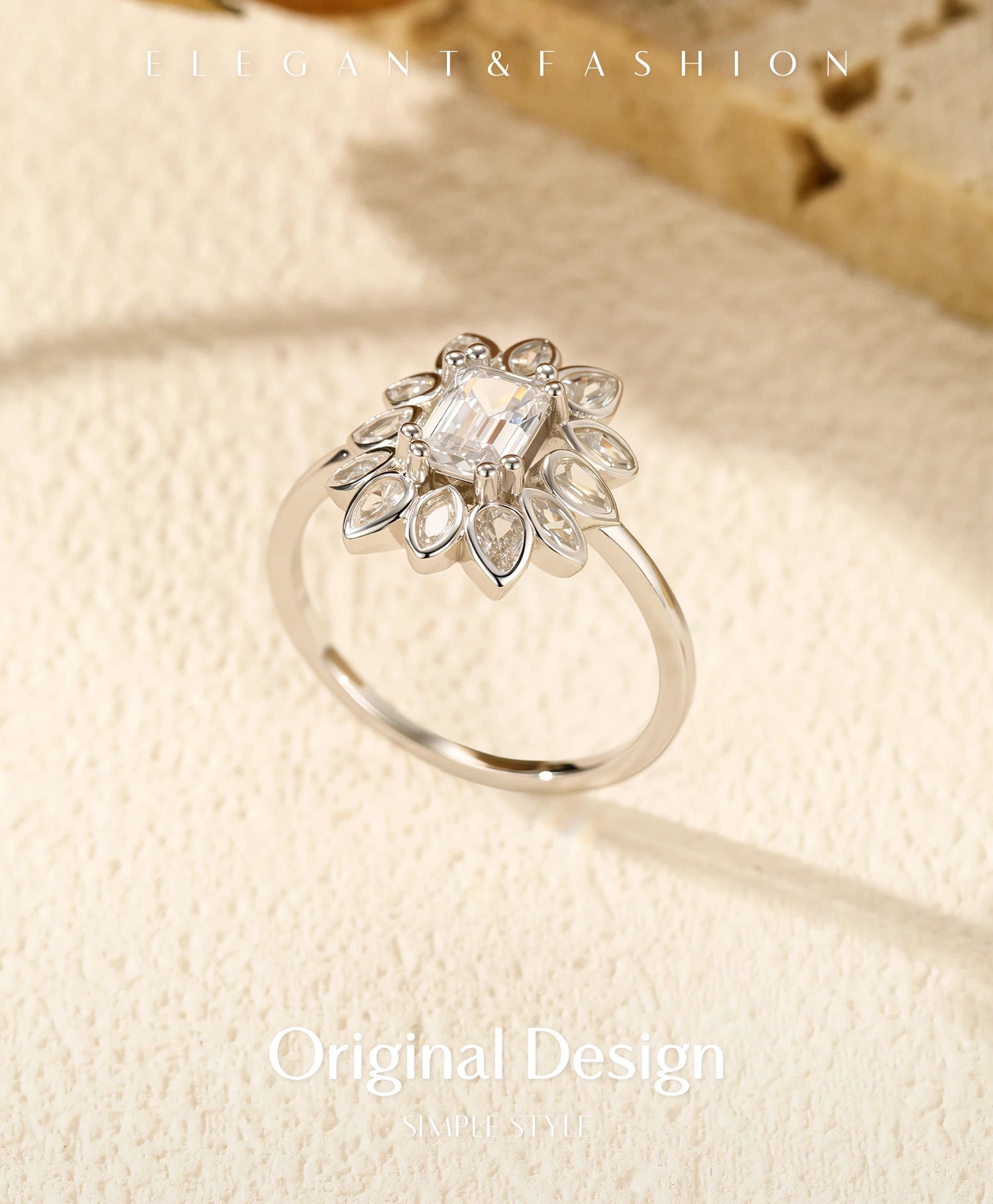 Flower Cocktail Rings