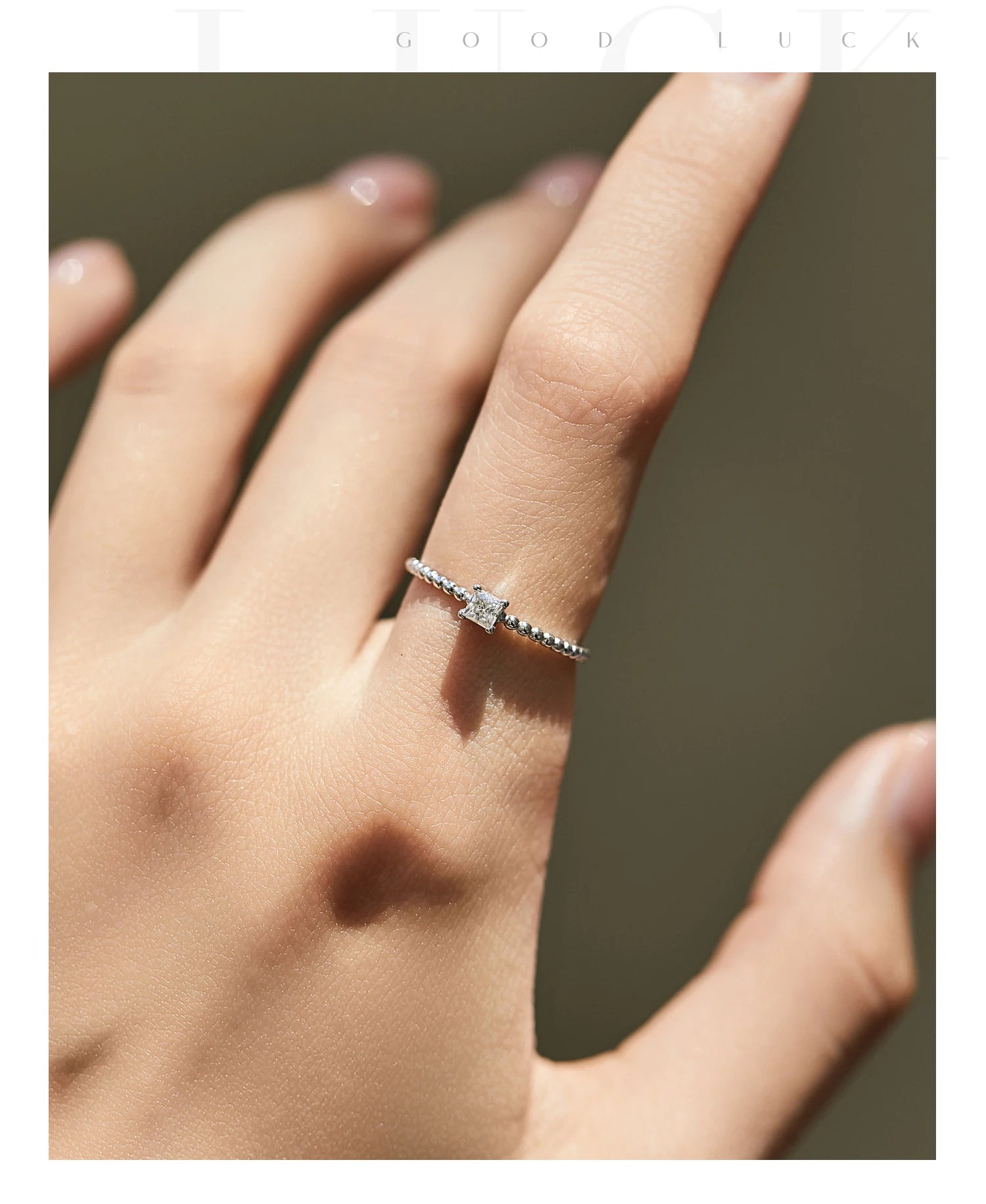 Geometric Shaped Moissanite Ring