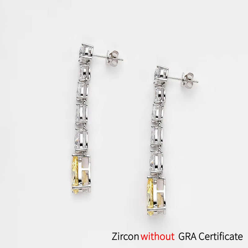 Yellow Water Drop Earrings