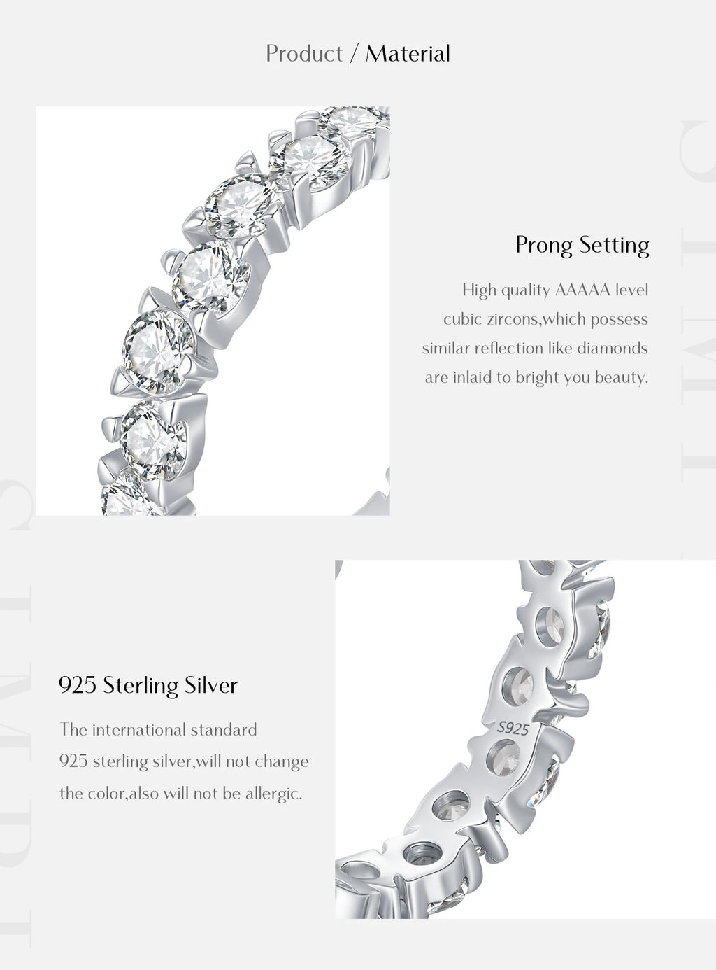 Cubic Zirconia Eternity Ring