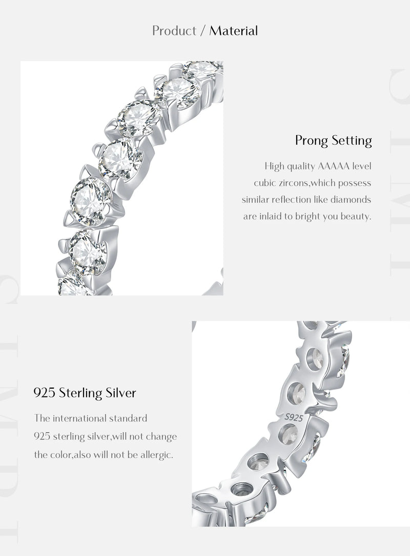Cubic Zirconia Eternity Ring