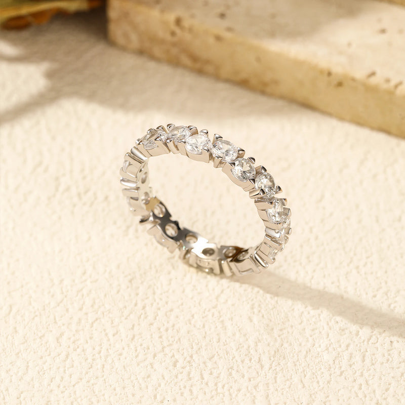 Cubic Zirconia Eternity Ring