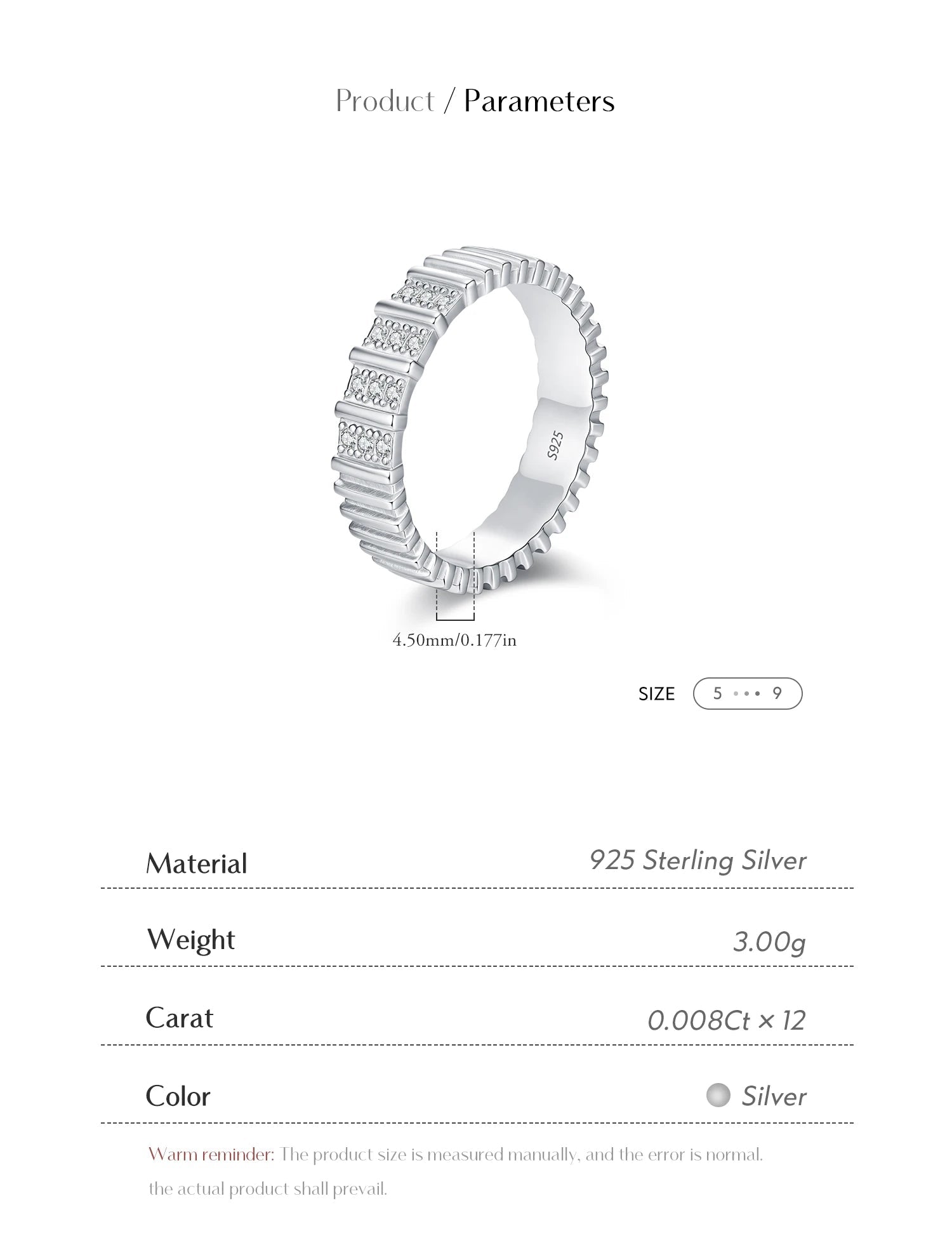 Moissanite Eternity  Ring