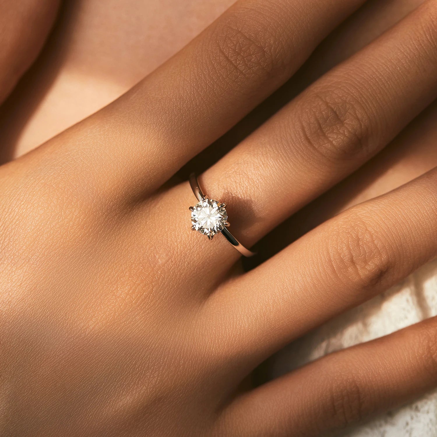 1CT Moissanite Ring