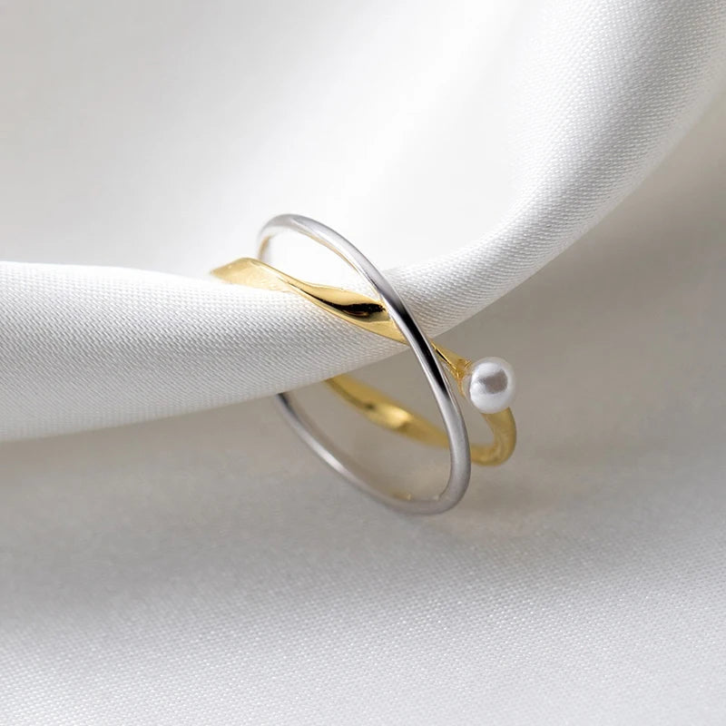 X Shape Ring Open Size 6-9 Adjustable Gold Rings