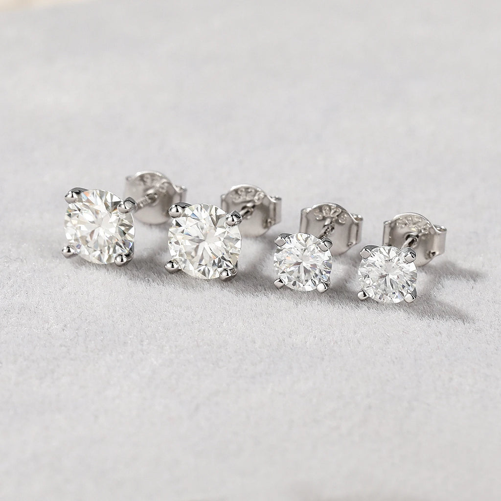 0.5-1.2 Carat D Color Moissanite Earrings