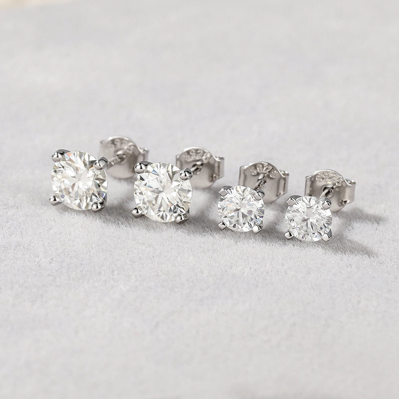 0.5-1.2 Carat D Color Moissanite Earrings