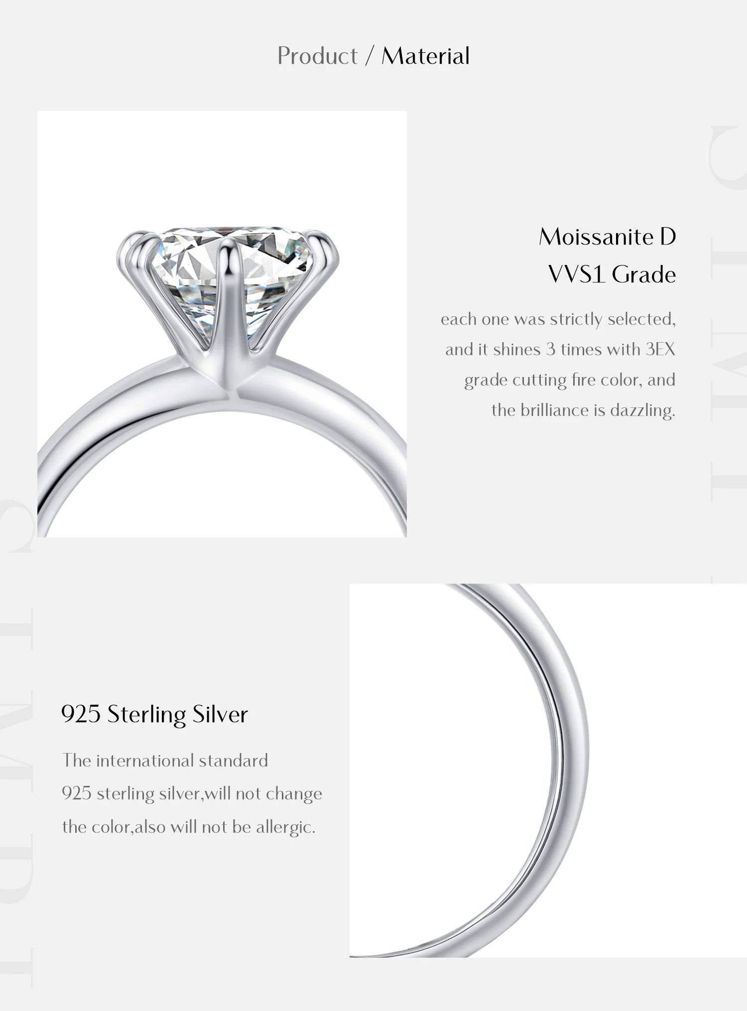 Clarity Moissanite Ring