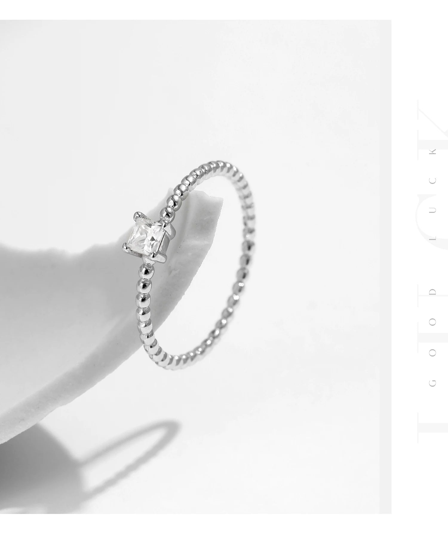 Geometric Shaped Moissanite Ring