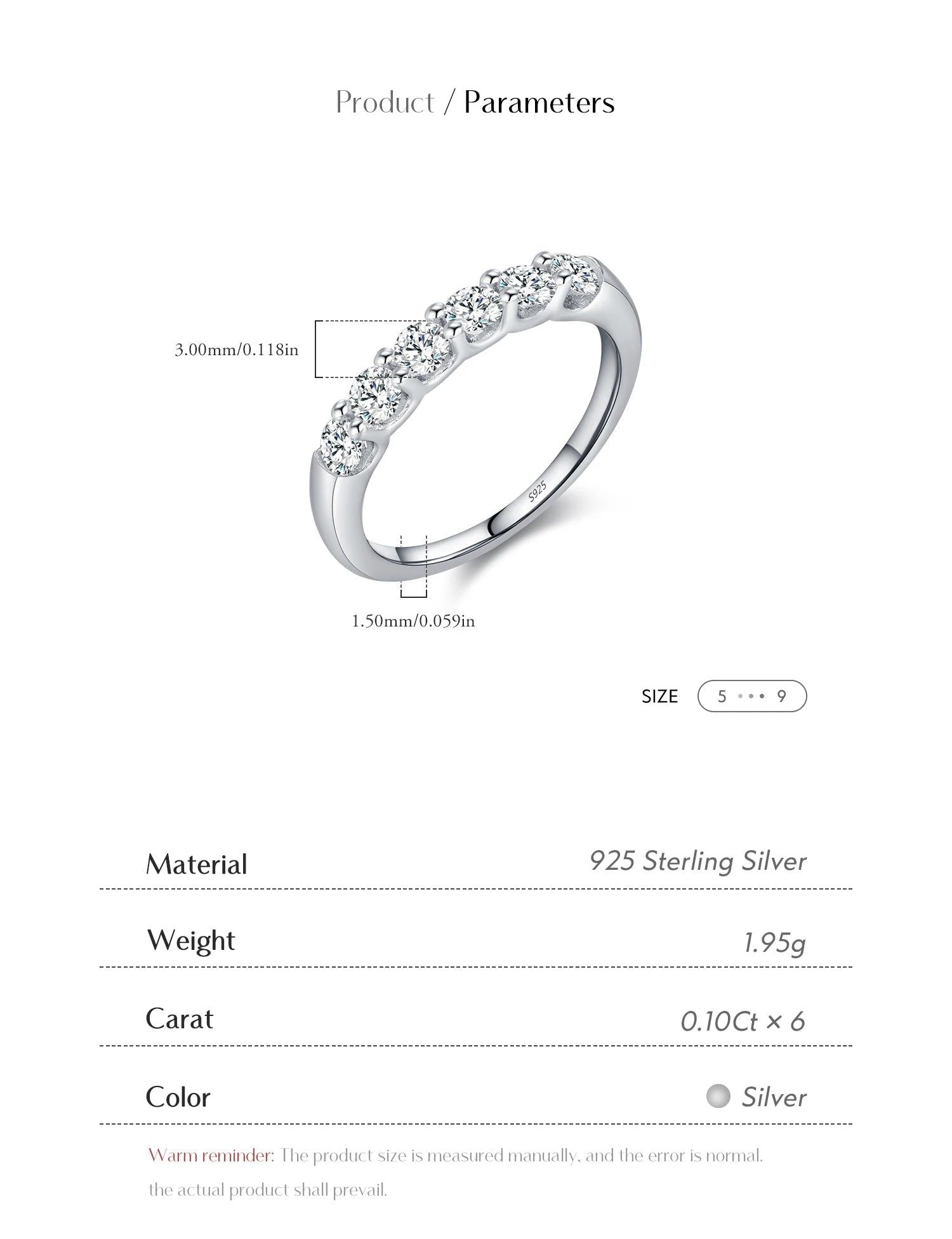EX Round Moissanite Ring