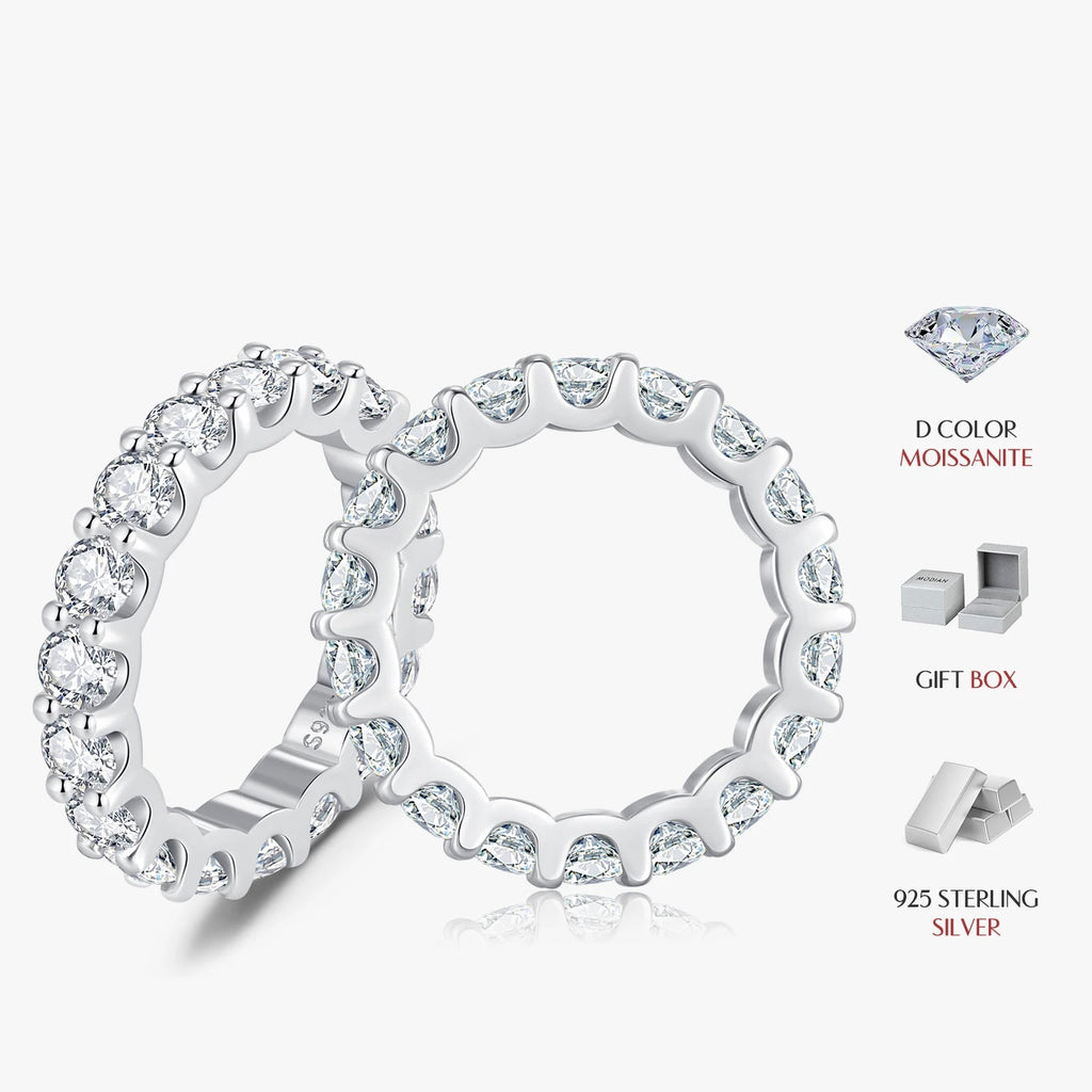 Moissanite Eternity Ring
