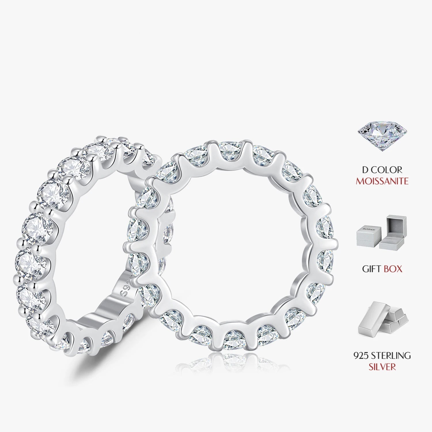Moissanite Eternity Ring