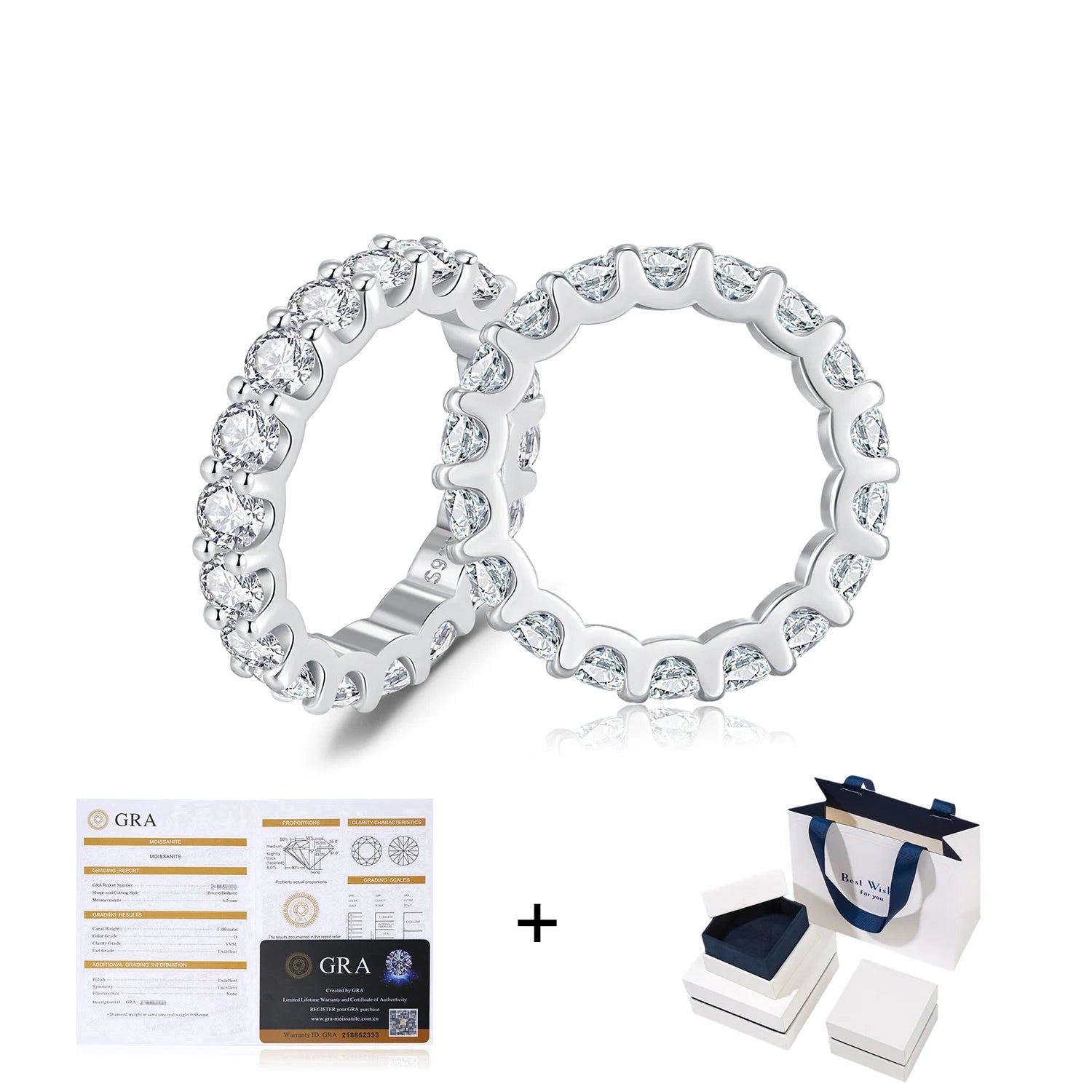 Moissanite Eternity Ring