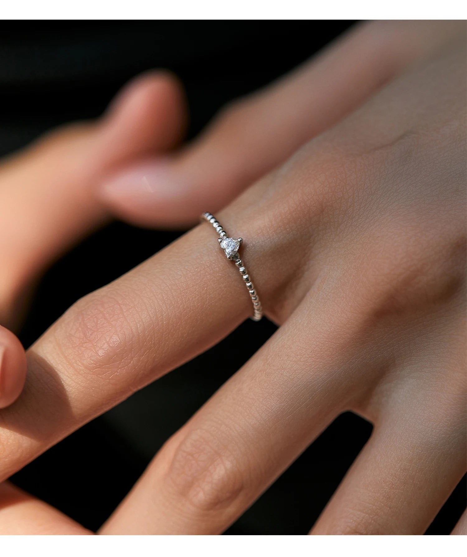 Geometric Shaped Moissanite Ring