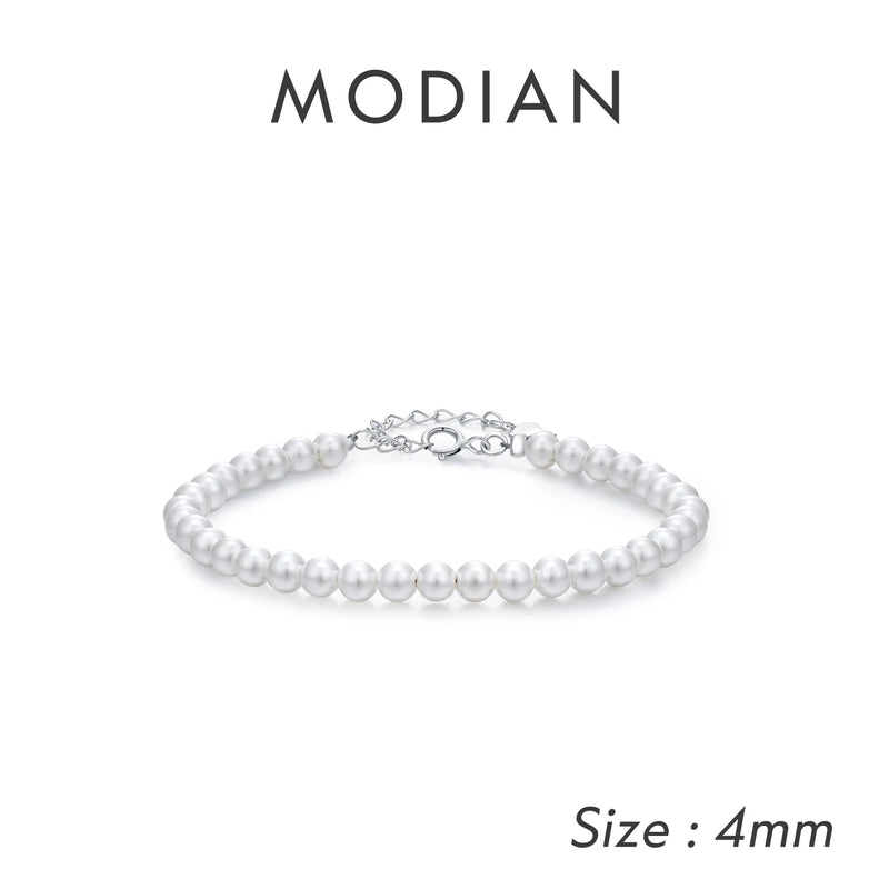 Delicate 3MM 4MM 5MM Stackable Shell Pearl Bracelet