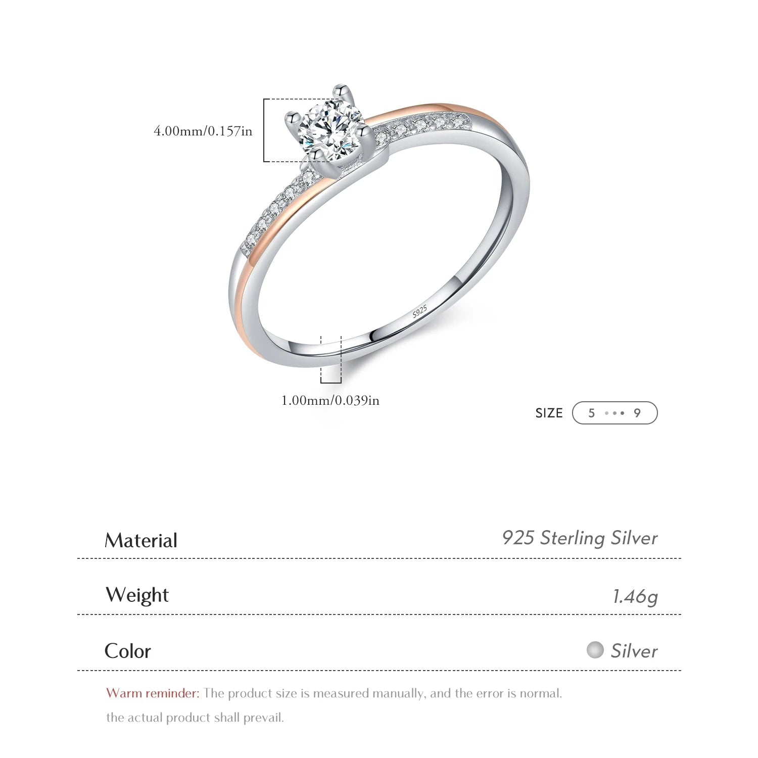 Elegant Rose Gold Ring