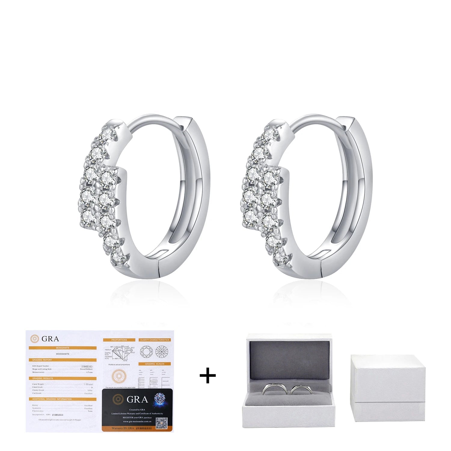 Moissanite Simple Earrings