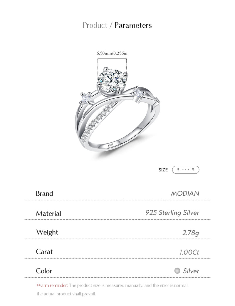 Clarity Moissanite Dazzling Ring