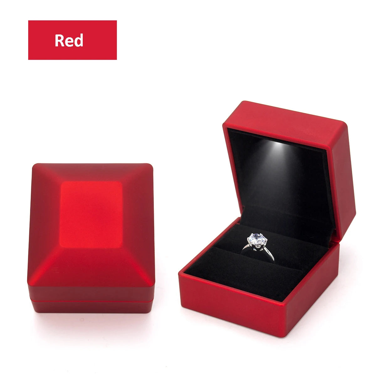 1 Pcs LED Jewelry Ring Box