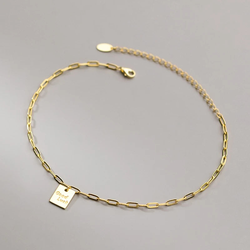 Simple Lucky Chain Anklet