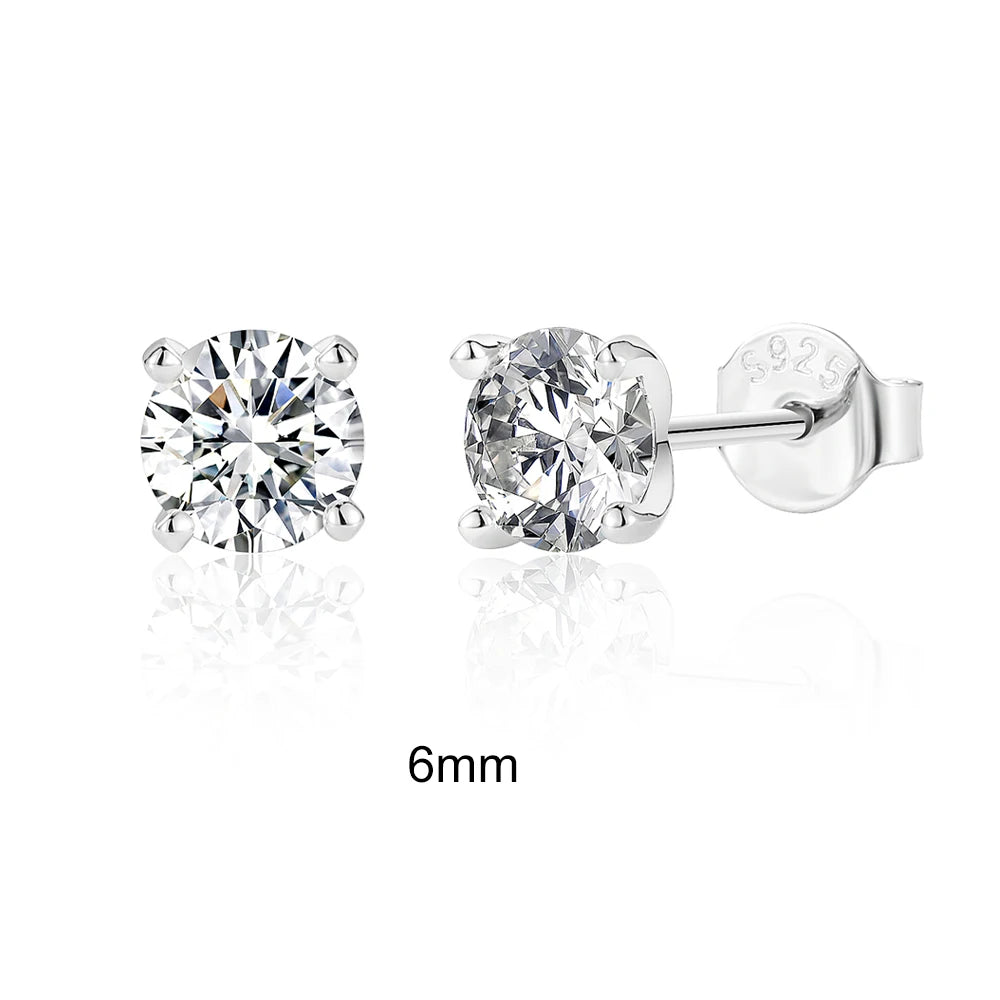 0.5-1.2 Carat D Color Moissanite Earrings
