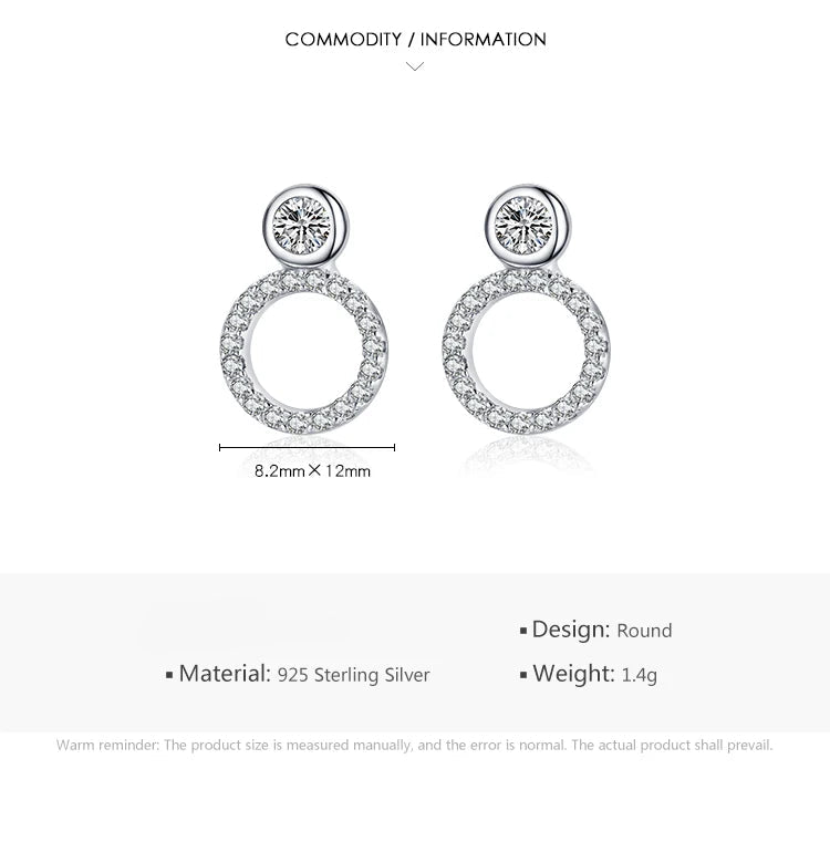 Classic Geometric Round Earrings