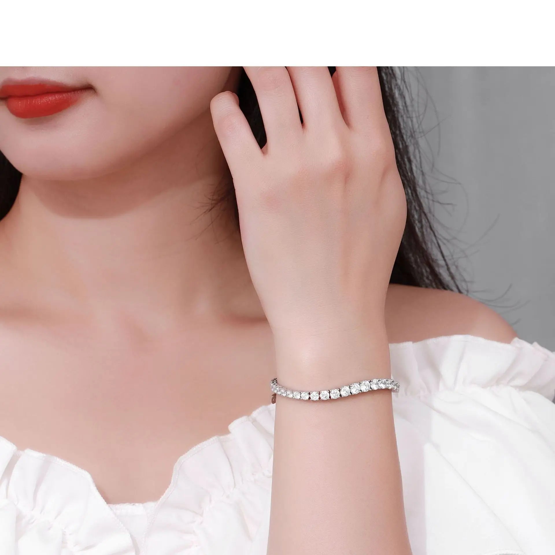 Gradient Moissanite Tennis Bracelet