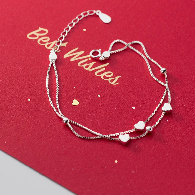 Little Balls Love Hearts Bracelet