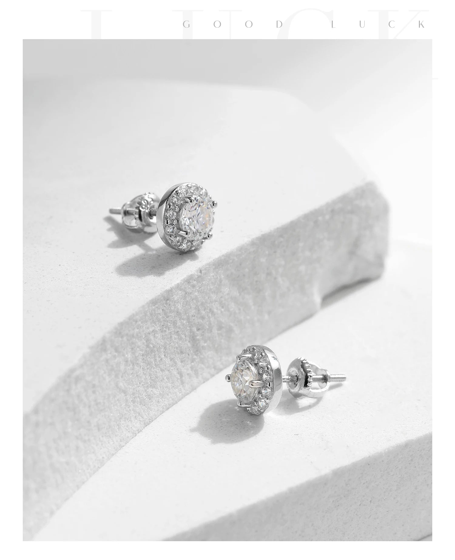 1.00CT Moissanite Earrings