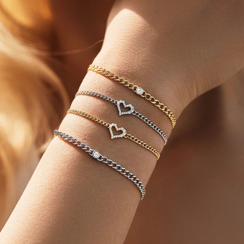 Cearl Round Moissanite Bracelets