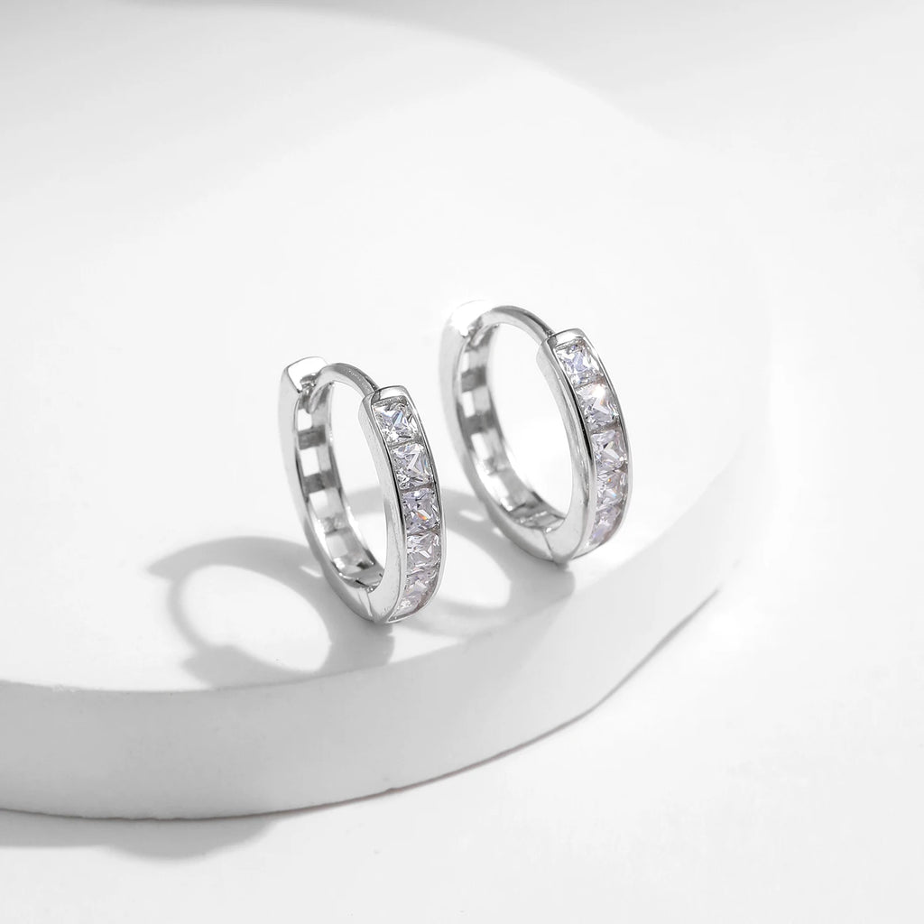 Square Clear Earings