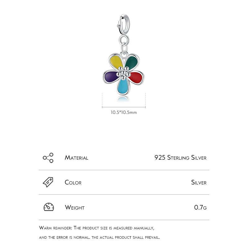 Rainbow Flower Pendant