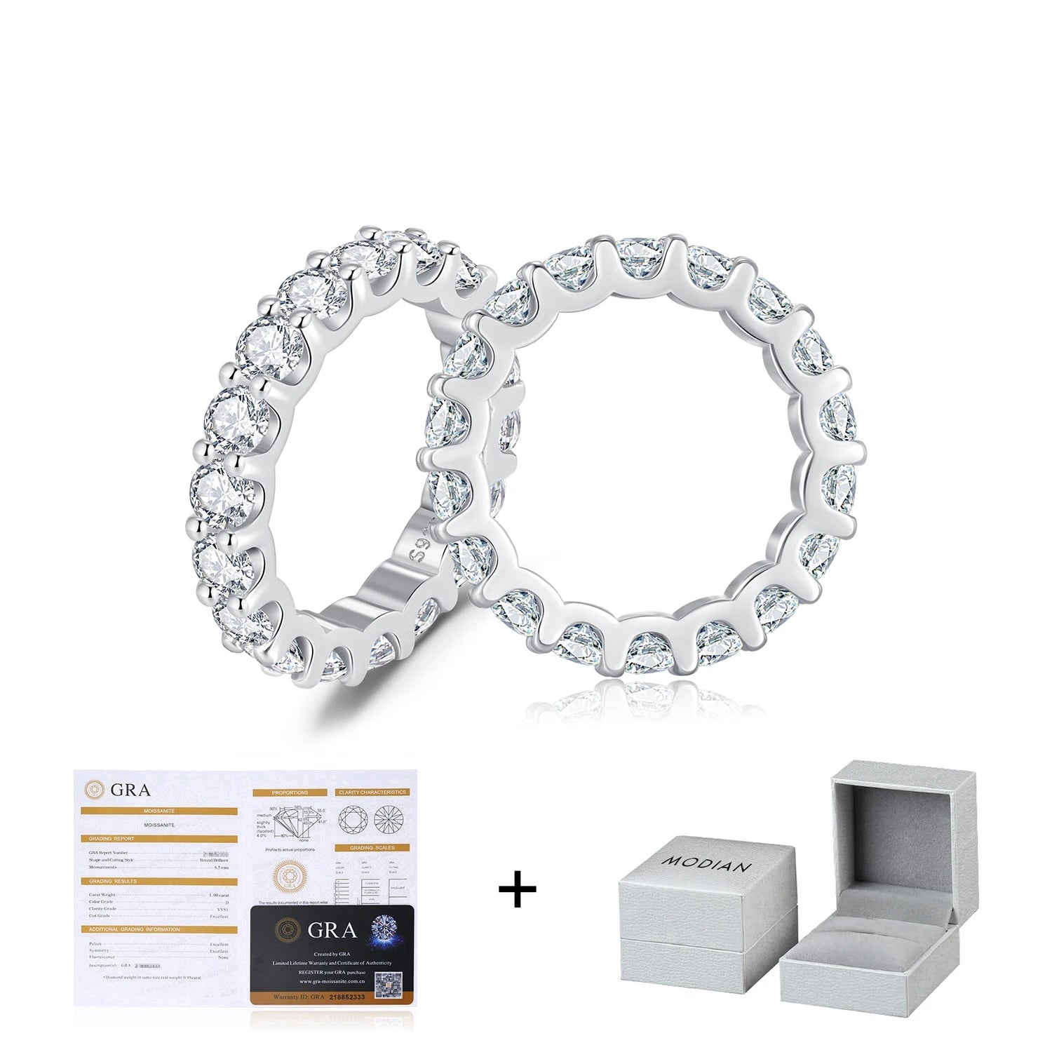 Moissanite Eternity Ring