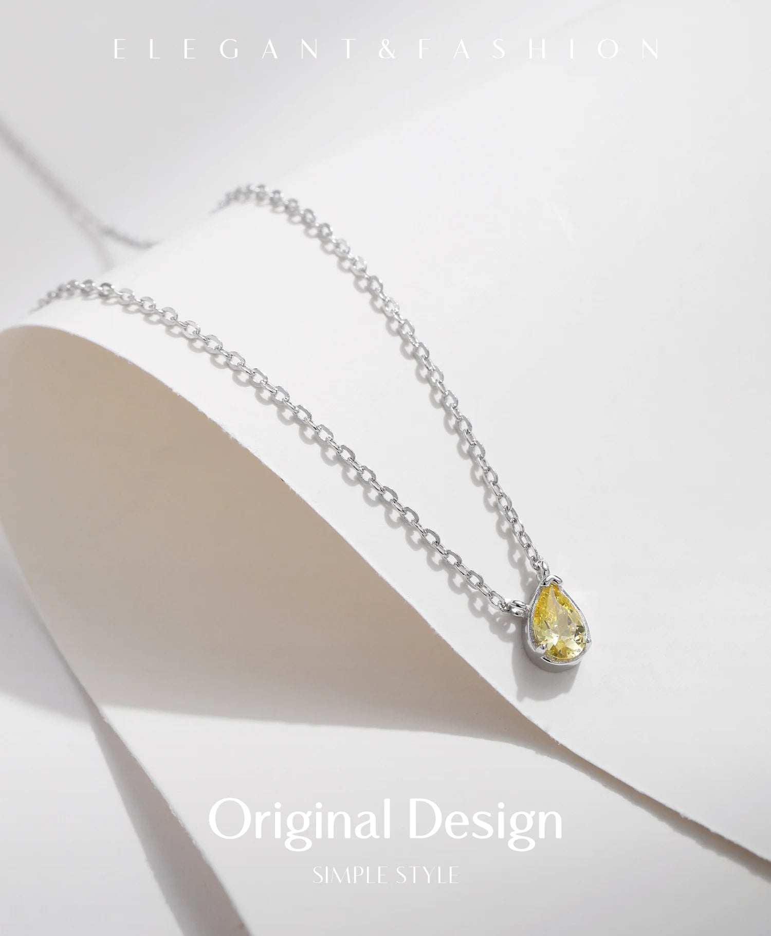 Collier Goutte d'Eau - Plaqué Or 