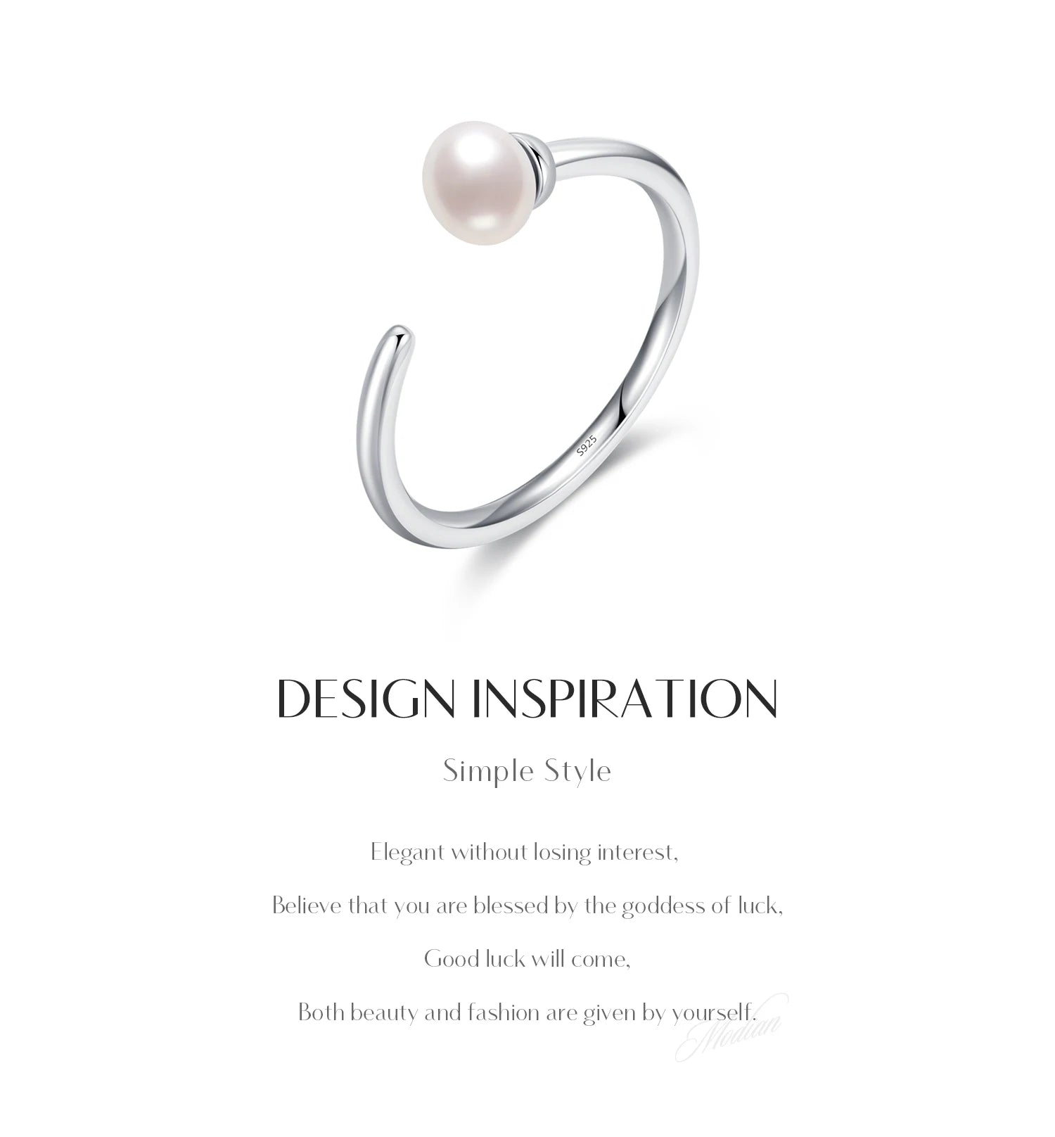 Natural Pearl Adjustable Size 6-9 Ring