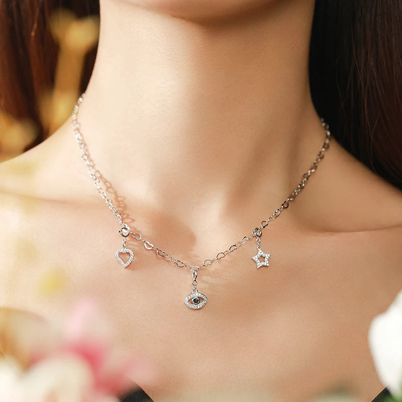 Romantic Irrgular Hearts Pendant